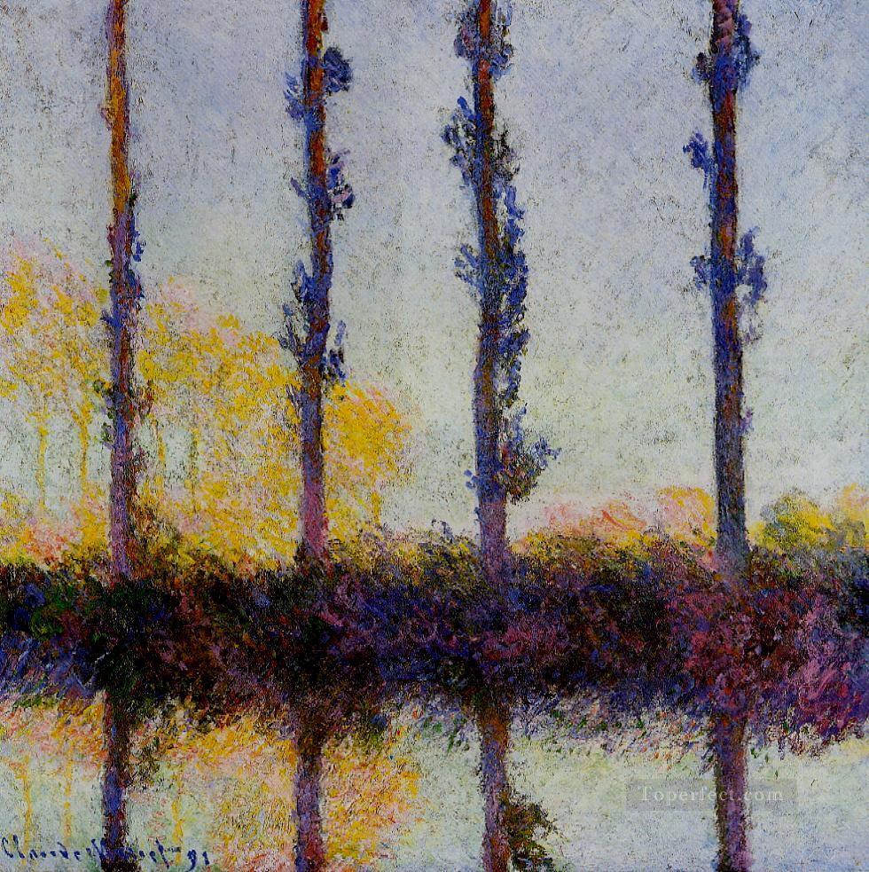 Four Trees Claude Monet Oil Paintings
